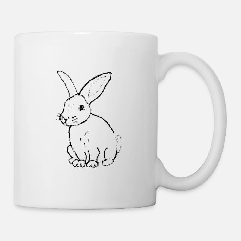 Hase - Tasse - Weiß