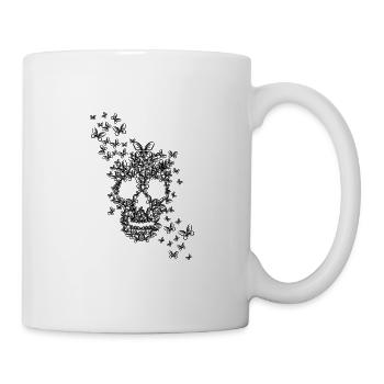 PiexSu - fichier traceur Butterflyskull - Mug blanc - blanc - Droite