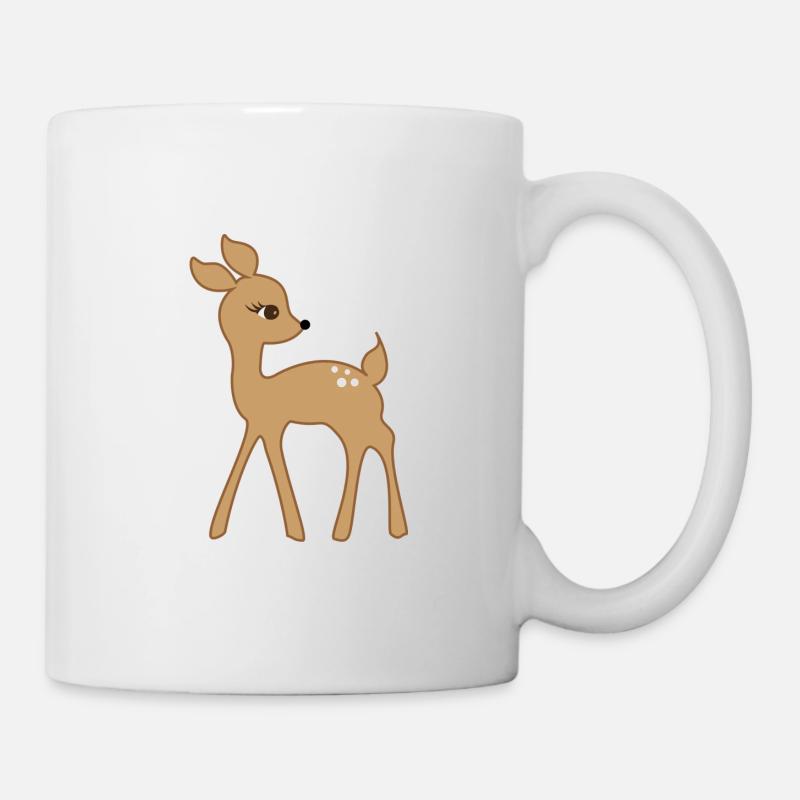 Rehkitz - Tasse - Weiß