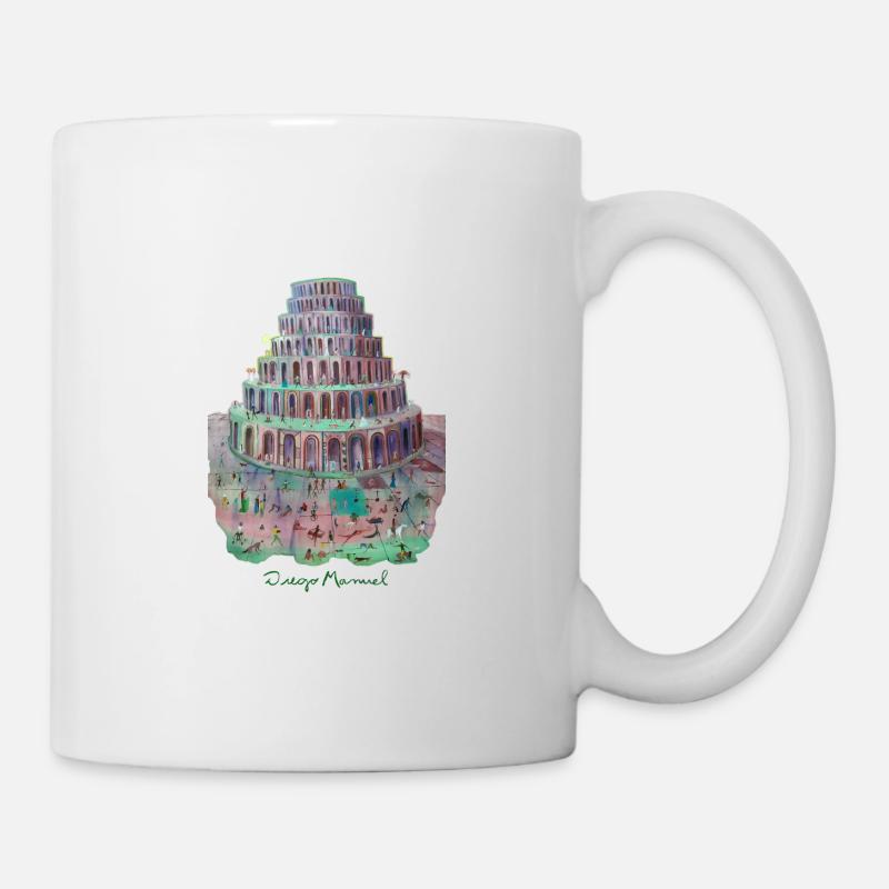 Turm von Babel - Tasse - Weiß
