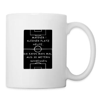 Fußball Trainer Spruch Lustig Geschenk Mannschaft - Tasse - Weiß - Rechts