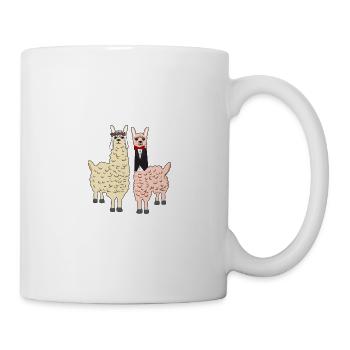 WEDDING LAMA ALPACA MARRIAGE - Mug - white - Right