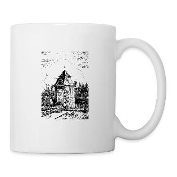 Radevormwald historisches Gartenhaus - Heimat - Tasse - Weiß - Rechts