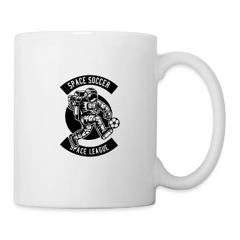 Idée de cadeau de conception astronaute football football - Mug blanc - blanc - Droite