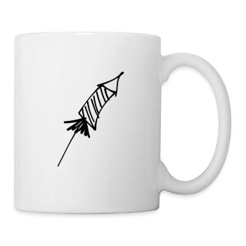 Silvester Rakete - Tasse - Weiß - Rechts