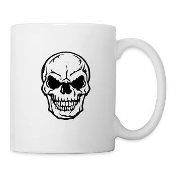 Todeskopf crane halloween 105 - Tasse - Weiß - Rechts