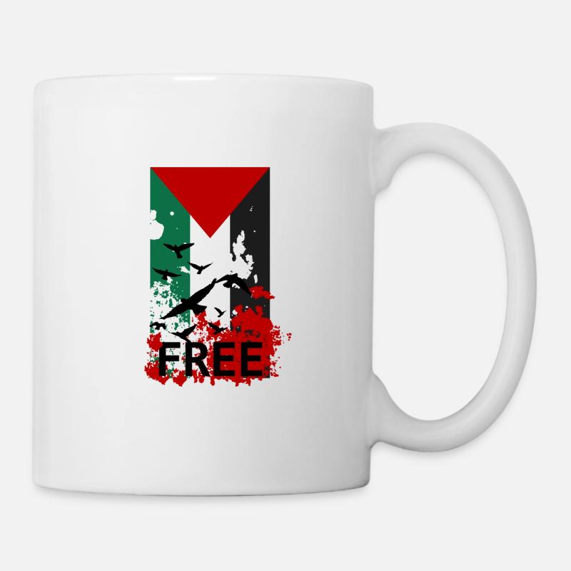 sang libre de gaza - Mug blanc - blanc