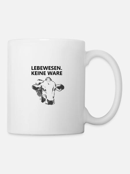 Lebewesen keine Ware - Tasse - Weiß