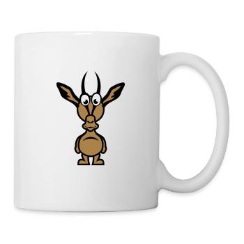 lustiger gazellentiercharakter 111 - Tasse - Weiß - Rechts