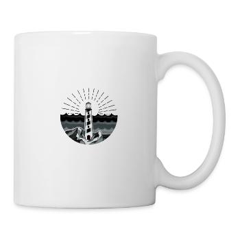Phare mer océan maritime - Mug blanc - blanc - Droite