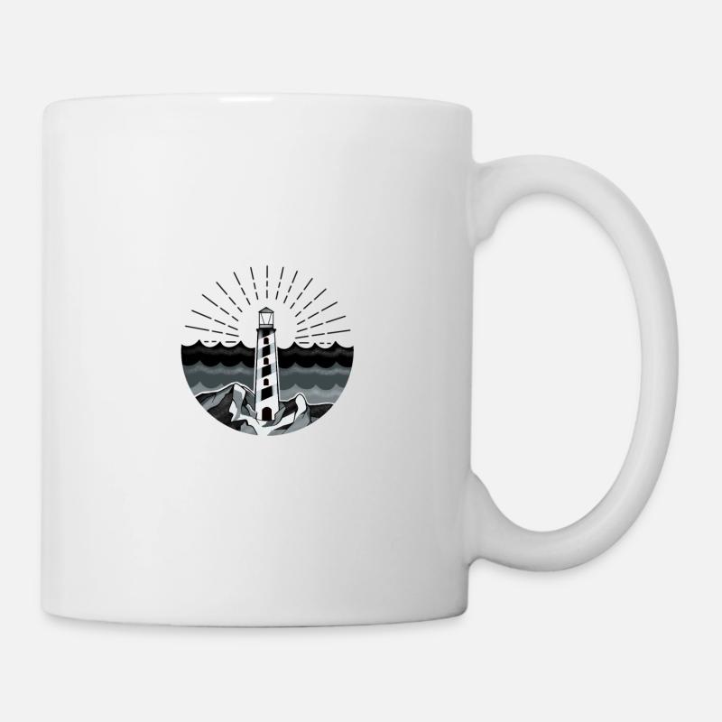 Phare mer océan maritime - Mug blanc - blanc