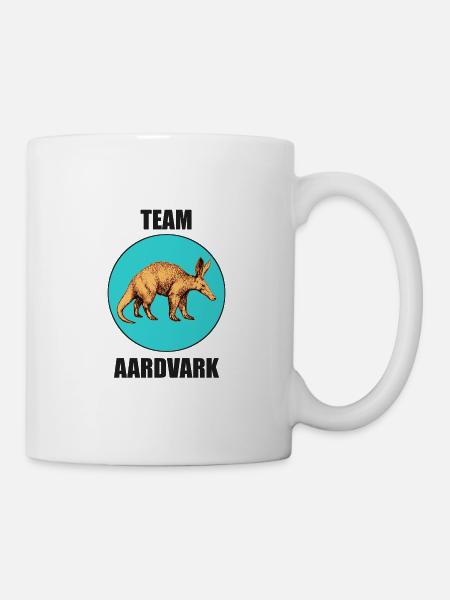 Tiere Natur Logo Comic Erdferkel Artwork Aardvark - Tasse - Weiß