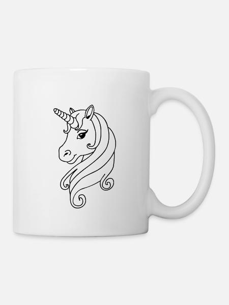 Unicorn - Einhorn - Tasse - Weiß