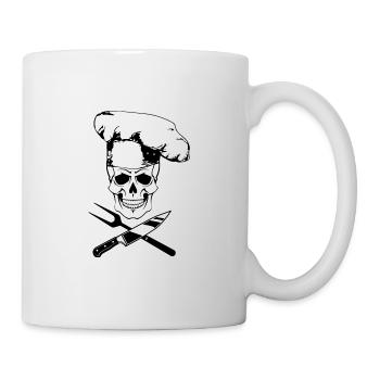 KOCH Shirt · cooler Papa · Geschenk - Tasse - Weiß - Rechts