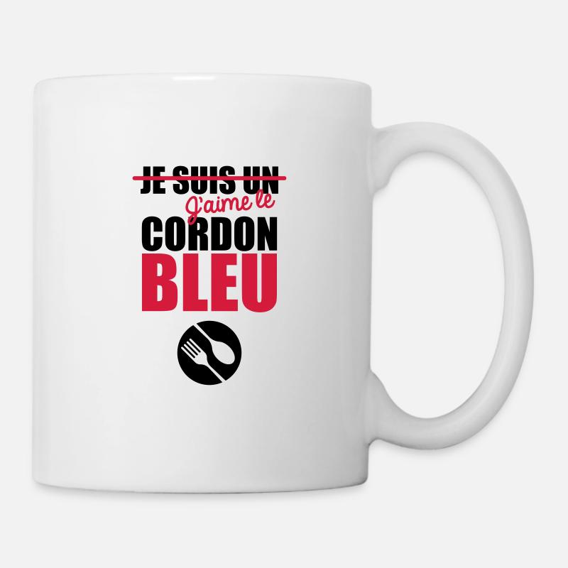 j'aime le cordon bleu - Mug blanc - blanc