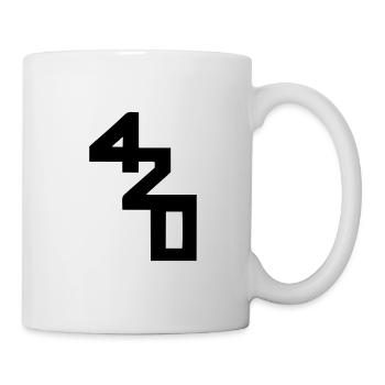 420 caractères de classe - Mug blanc - blanc - Droite