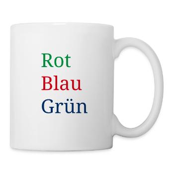 Optische Täuschung Illusion - Tasse - Weiß - Rechts