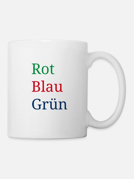 Optische Täuschung Illusion - Tasse - Weiß