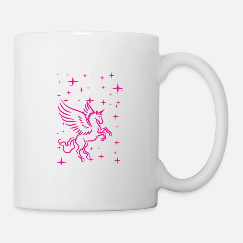 Pegasus en rose - Mug blanc - blanc