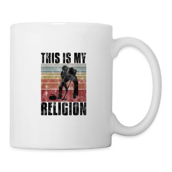 Le curling est ma religion Curler curling - Mug blanc - blanc - Droite
