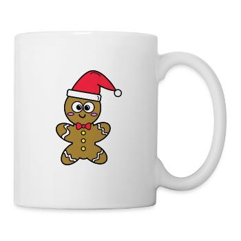 Lebkuchenmann - Tasse - Weiß - Rechts