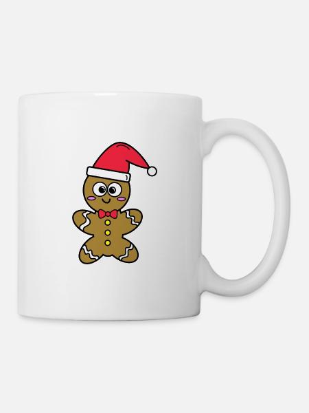 Lebkuchenmann - Tasse - Weiß