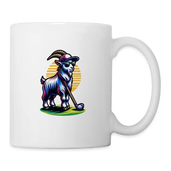 Ziege Golfspieler Golf Kurs Hunde Besitzer - Tasse - Weiß - Rechts