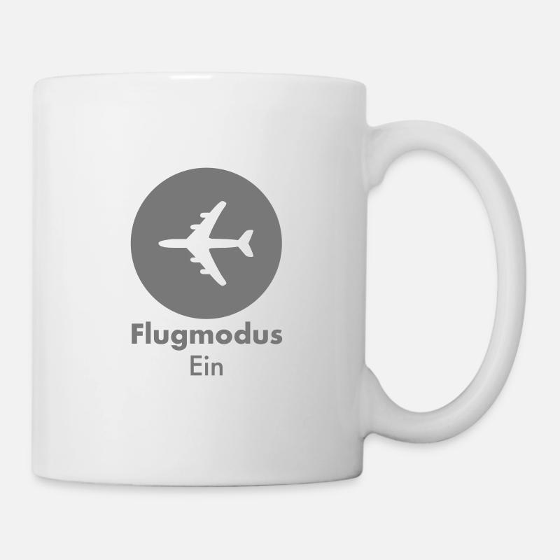 Flugmodus - Tasse - Weiß