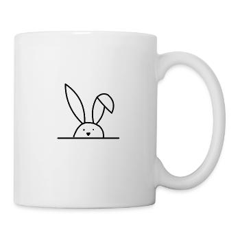 Hase Veganer - Tasse - Weiß - Rechts