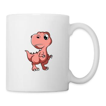 T-Rex Niedliches Dino-Liebhaber Geschenk - Tasse - Weiß - Rechts