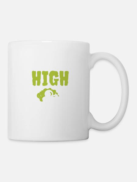 Hoch werden Raumfahrer Geschenk - Tasse - Weiß