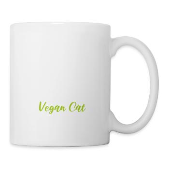 Veganer Katze Katzenmama Gift - Tasse - Weiß - Rechts