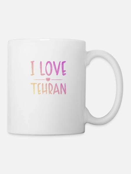 I Love Tehran - Tasse - Weiß
