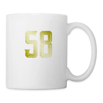 58 number symbol - Mug - white - Right