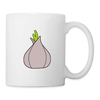 Onion vegetables vegan - Mug - white - Right