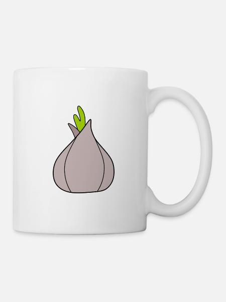 Zwiebel Gemüse vegan - Tasse - Weiß