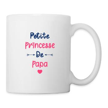 Petite princesse de papa - Mug blanc - blanc - Droite