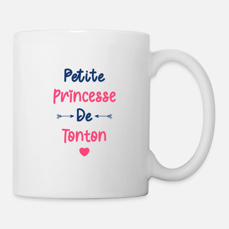 Petite princesse de Tonton - Mug blanc - blanc