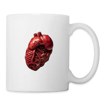 Pièces de moto Cœur Humain - Mug blanc - blanc - Droite