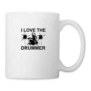 I love the drummer - Mug - white - Right