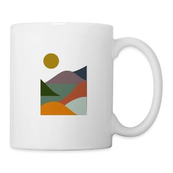 Meer zwischen Bergen - Tasse - Weiß - Rechts