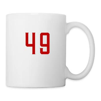 49 Zahl symbol - Tasse - Weiß - Rechts