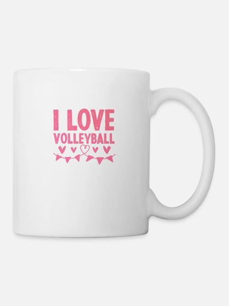 J’adore le volleyball - Mug blanc - blanc