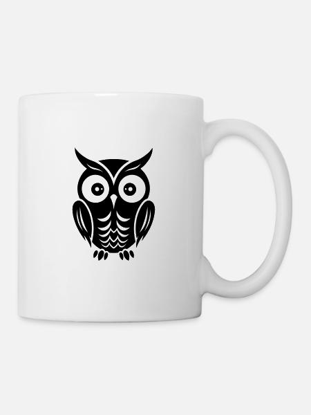 Chouette - Mug blanc - blanc