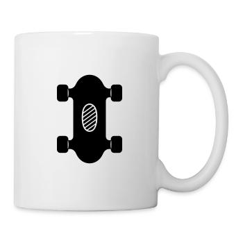 Skateboard - Tasse - Weiß - Rechts