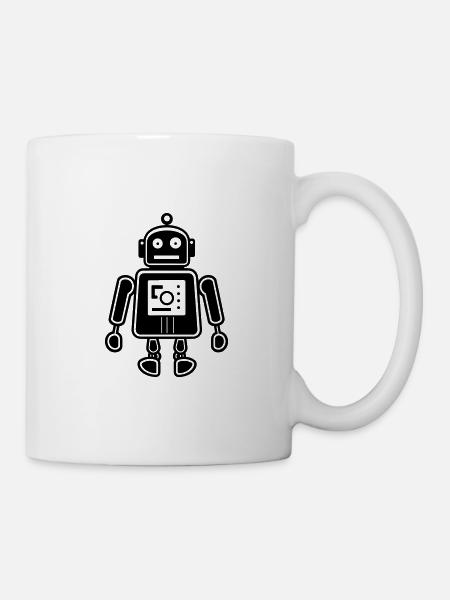 Roboter - Tasse - Weiß