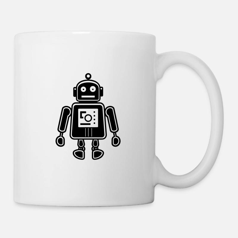Roboter - Tasse - Weiß