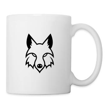 Loup - Mug blanc - blanc - Droite