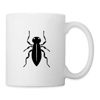 Insecte puce - Mug blanc - blanc - Droite