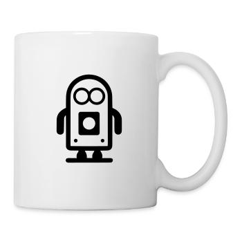 Petit robot - Mug blanc - blanc - Droite